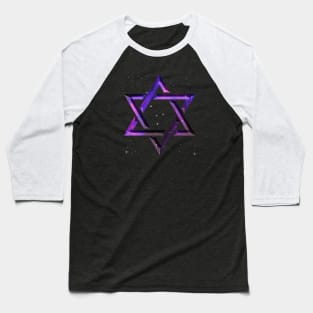 Purple Hexagram Baseball T-Shirt